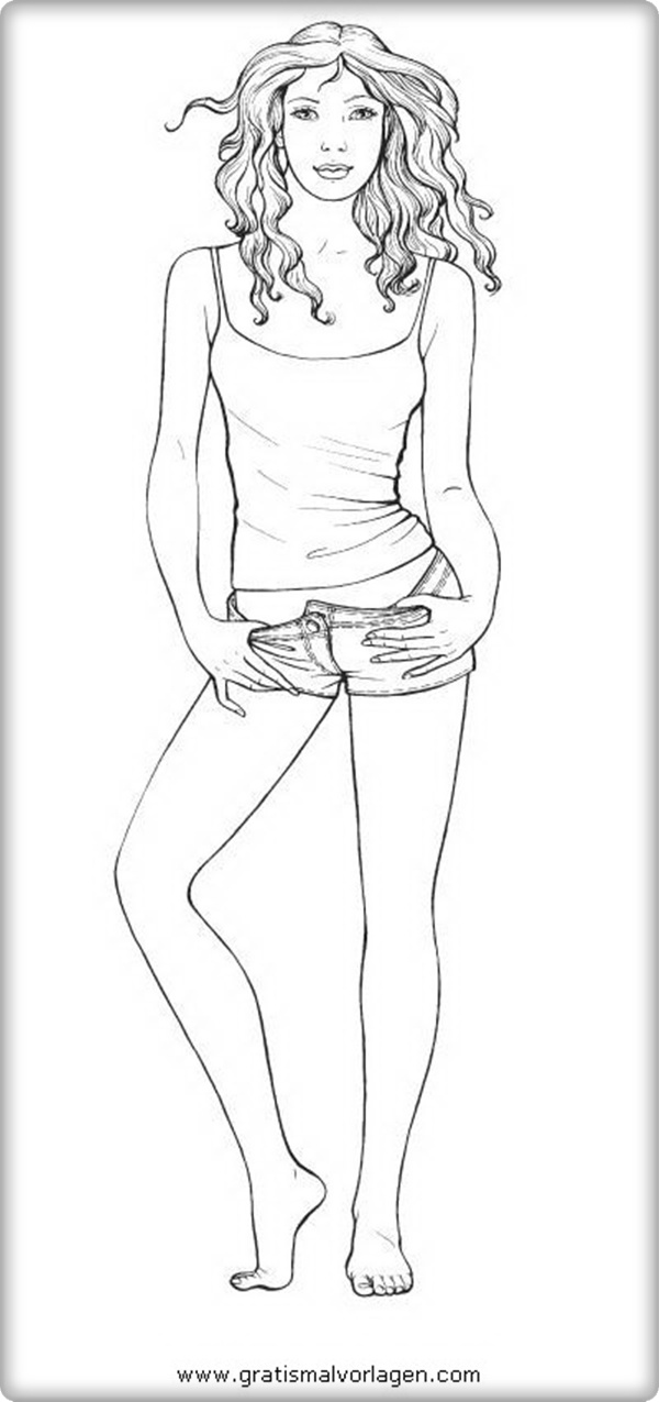 Models Zum Ausmalen - Ausmalbilder und Vorlagen